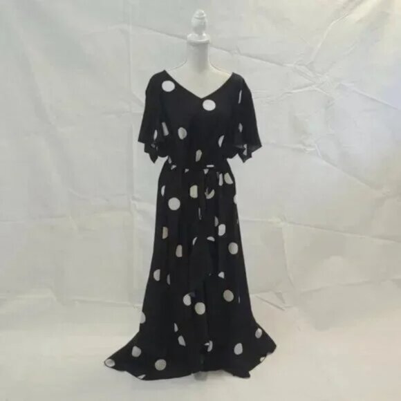 Shein High Low Polka Dot Dress - Picture 2 of 5